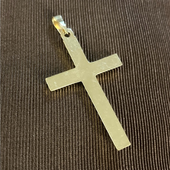 Vintage 14k Yellow Gold Cross Pendant - Picture 3 of 13